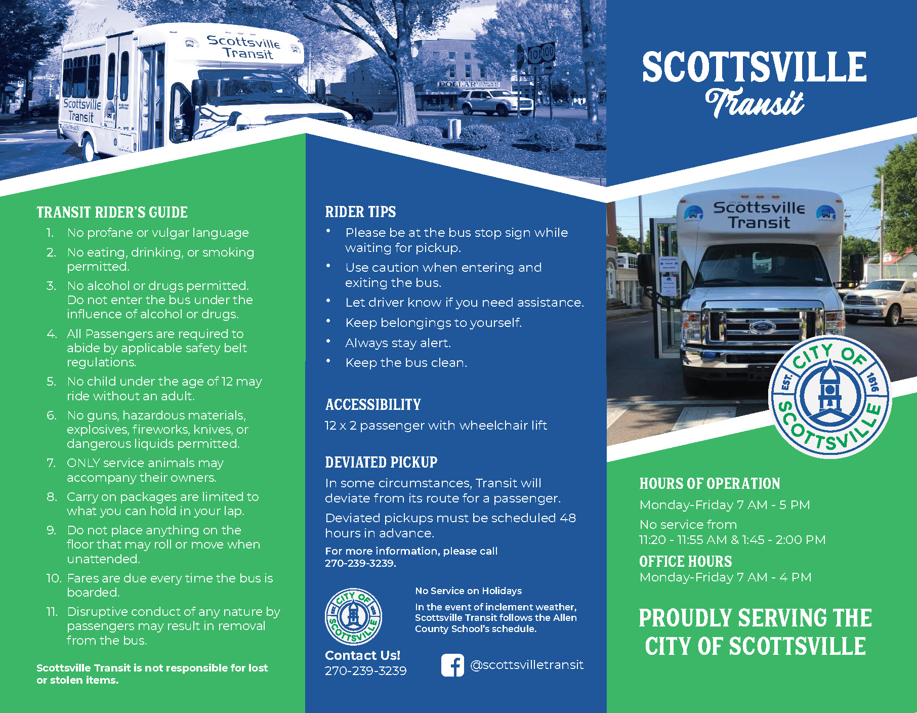 Image of Scottsville Transit Info